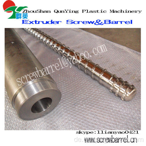 Einzelne Bimetall Extruder Screw Barrel für Pvc-Flaschen